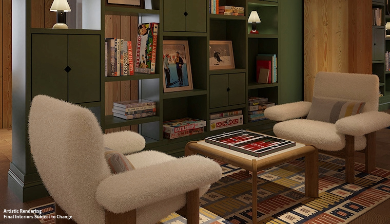 Interior bookshelf